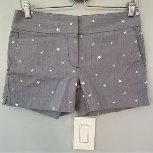 NWT LOFT blue white stripe Stars & Stripes Riviera Shorts